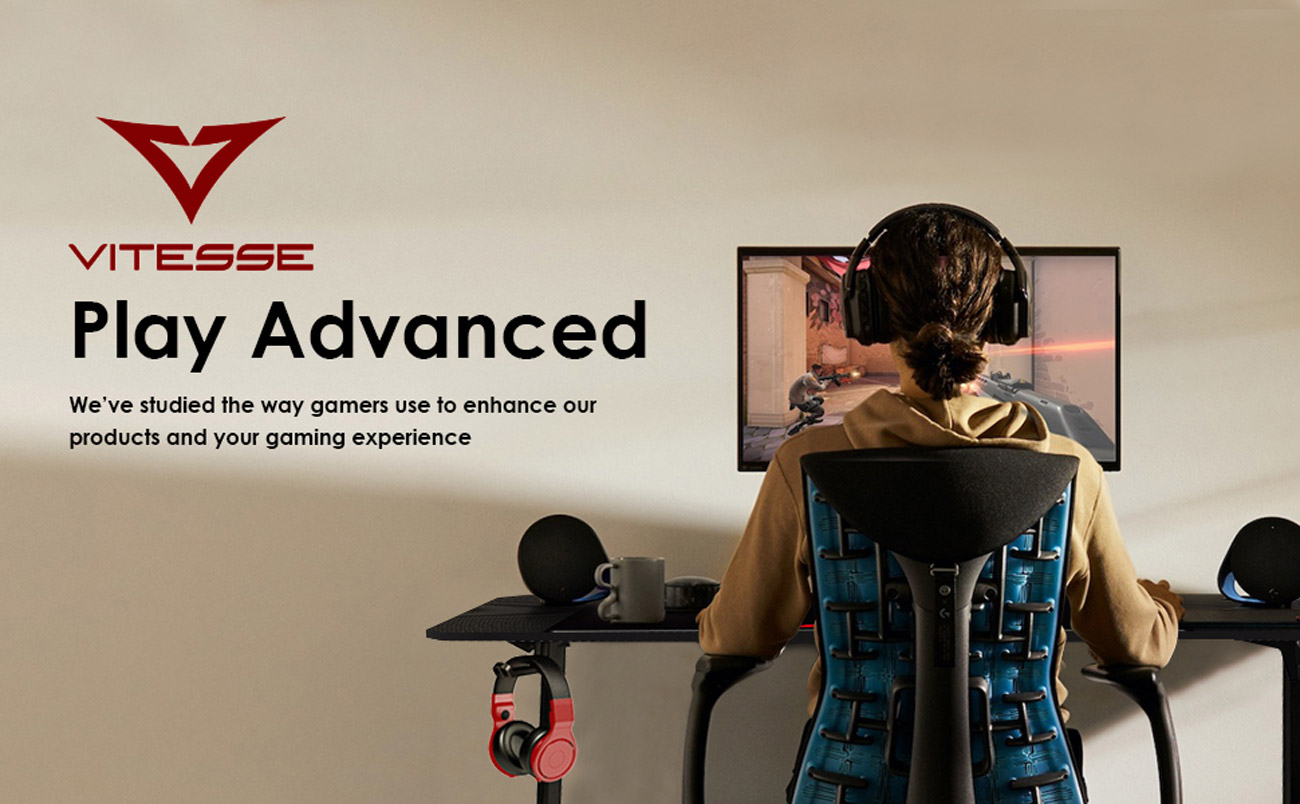 Bossin 44 Inch Ergonomic Gaming Desk
